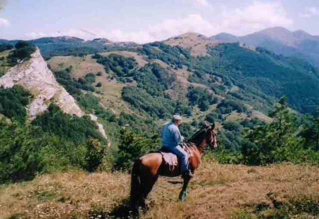 Cavalcando con il proprio cavallo